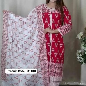 Cotton Readymade Three Piece